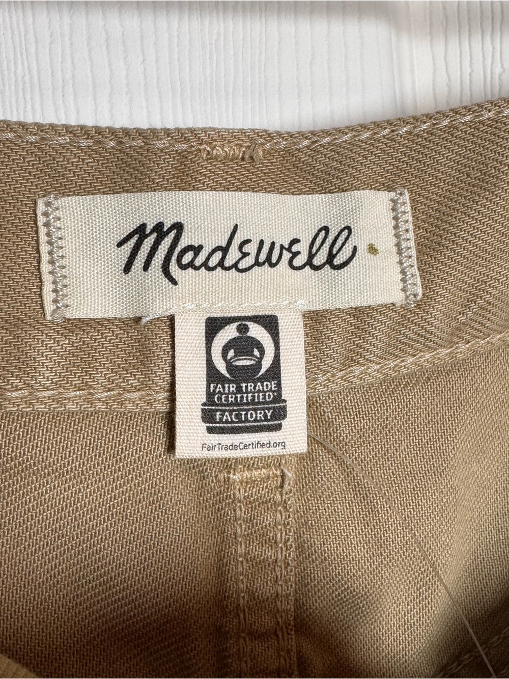 NWT Madewell Low-Slung Baggy Pleated Jeans Khaki W32 Airy Denim - Picture 10 of 15